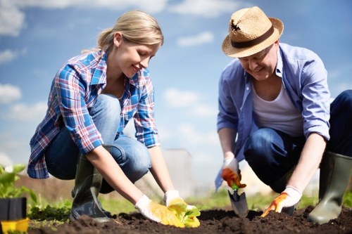 Illustration of cookie categories used on a landscaping website